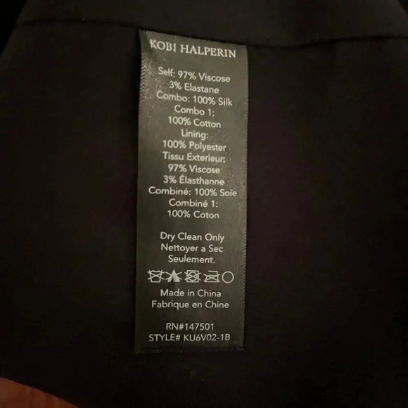 Kobi Halperin | Lace Back Rope Neck Detail Waistcoat - Black / Sz S - Picture 7 of 9